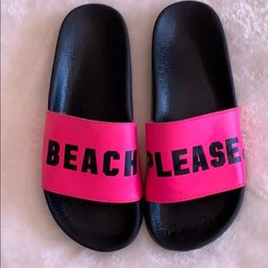 Never worn slides Victoria secret slides